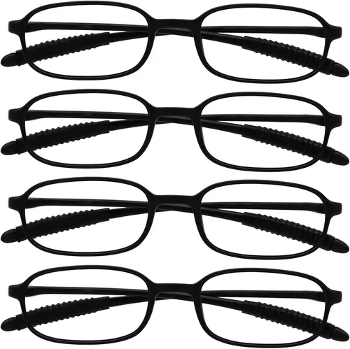 Miniatura 13 de Paquete de 4 lentes de lectura TR para mujeres y hombres, con bloqueo de luz azul, lectores 1.0 1.5 2.0 2.5 3.0 4.0