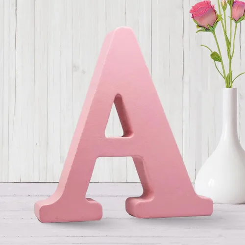 Miniatura 8 de AOCEAN Letras de madera rosa de 6 pulgadas sin terminar Letras de madera para pared MAGA Letras de madera decorativas de pie Tablero de letras