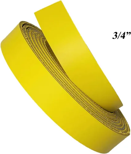 Miniatura 6 de Amarillo Tiras de piel 2 inch de ancho hasta 96 inch de largo – 6 – 7. (2.4 – 2,8 mm.) LATIGO tiras de piel por pitka piel