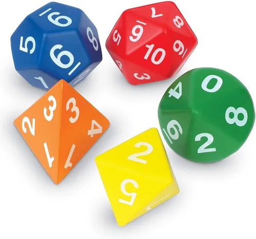 Miniatura 3 de Learning Resources Jumbo Dados Poliédricos de espuma