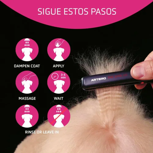 Miniatura 4 de Artero Protein Vital Acondicionador para perros y gatos – Hidratación profunda y reparación de pelaje con proteínas de seda – Acondicionador de aseo