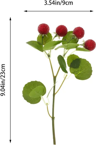 Miniatura 2 de ARTIBETTER 3 unidades de racimos artificiales de bayberry vegetación floreros decorativos de arándanos decoraciones de arándanos reales de tacto