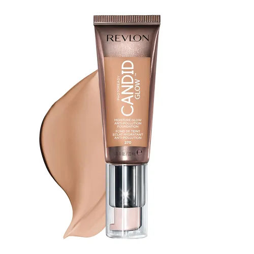 Miniatura 10 de Revlon PhotoReady Candid Glow - Base de maquillaje anticontaminación con vitamina E y aceite de haya, ingredientes anti-luz azul, sin parabenos, Moca