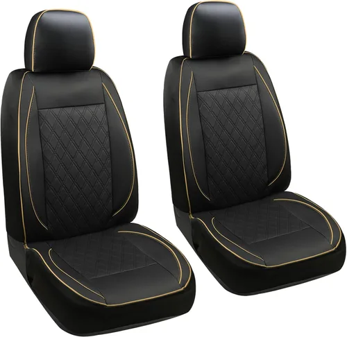 GIANT PANDA Funda de asiento delantero de automóvil para Subaru, fundas de asiento de cubo de piel sintética con ribetes de ajuste personalizado