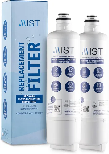 Miniatura 10 de Mist Ultra Clarity Pro Filtro de agua de repuesto compatible con Bosch BORPLFTR50, filtro de agua para refrigerador compatible con BORPLFTR55