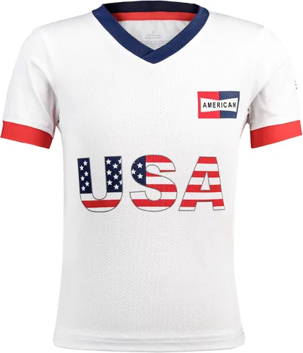 Miniatura 47 de Cnins Camisetas de entrenamiento de fútbol para niños de 2 a 14 años, trajes de práctica para niños y niñas con colores del equipo nacional