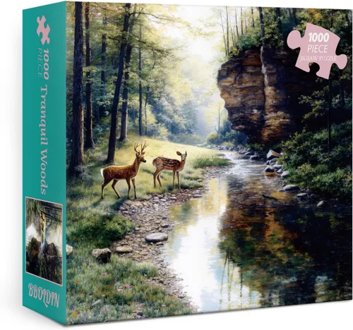 Miniatura 8 de Rompecabezas de paisaje de granja de otoño para adultos, 1000 piezas, rompecabezas escénicos de otoño, hermosos rompecabezas de arte Paisaje de campo