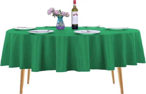 Miniatura 84 de Ascoza Paquete de 2 manteles rectangulares blancos de 60 x 84 pulgadas, tela de poliéster de 4 pies, para bodas, banquetes, restaurantes y fiestas