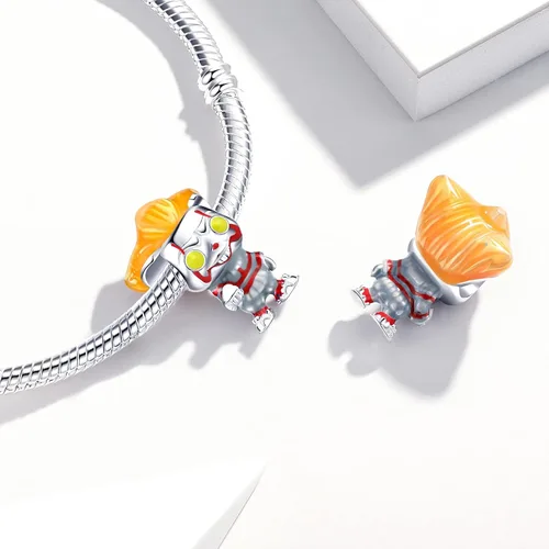 Miniatura 5 de Pennywise - Dije de payaso para pulsera Pandora de plata de ley 925 regalo de terror para mujer pulseras de plata de ley para mujer regalos