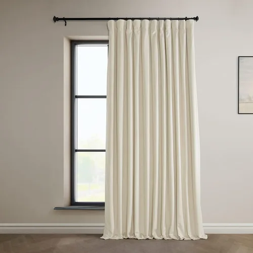 Miniatura 32 de HPD Half Price Drapes Signature - Cortinas opacas de terciopelo extra anchas para dormitorio (1 panel), 100 pulgadas de ancho x 84 pulgadas de Verde