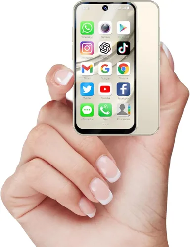 Miniatura 14 de Mini teléfono para niños, teléfono infantil desbloqueado, pantalla táctil HD de 3.88 pulgadas, 4G, doble SIM, identificación facial, Android 12