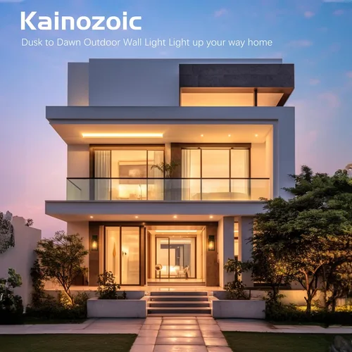 Miniatura 8 de Accesorio de Luz con Sensor de Movimiento del Amanecer al Anochecer para Exteriores, Luces Impermeables para Porche, Luz de Montaje en Pared