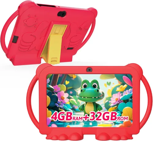 Miniatura 9 de Tablet para niños 2025, tablet Android 12 para niños de 7 pulgadas, 4+32GB ROM (1TB expandible), tablet para niños pequeños con control parental