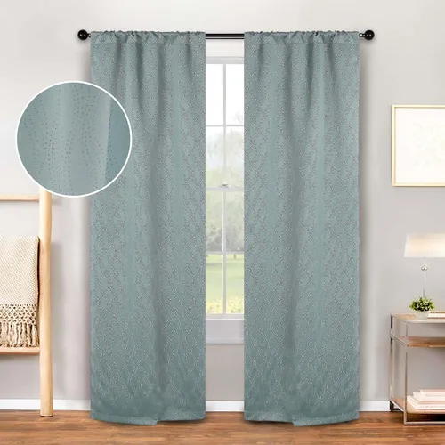 Miniatura 2 de Superior Cortinas opacas, modernas y clásicas con bloqueo de luz, decoración de ventana para dormitorio, sala de estar, oscurecimiento térmico
