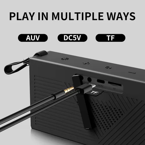 Miniatura 3 de Altavoz Bluetooth, altavoces Bluetooth inalámbricos portátiles con sonido HD, altavoz impermeable IPX5 con luces LED RGB, Bluetooth5.3