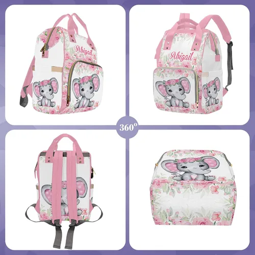 Miniatura 2 de Newcos Bolsa de pañales personalizada para lactancia, bolsa de pañales para bebé, mochila de viaje casual para mamá, Mochilas Daypack 0317-3