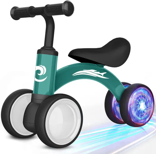 Miniatura 13 de Gamfeiny Colorful Lighting Baby Balance Bike Toys for 1 Year Old Boy Girl Gifts, 10-36 Month Toddler Balance Bike, No Pedal 4 Silence Wheels & Soft