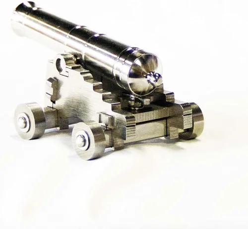 Miniatura 7 de zonzxcv Z-ONE - Mini cañón de acero inoxidable, modelo famoso naval del siglo XIX y cañones Napoleón hechos a mano altamente coleccionables