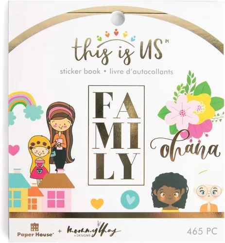 Miniatura 2 de Paper House Productions Pegatinas STBK-5504E, nuestra familia