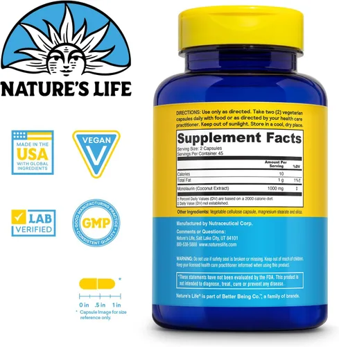 Miniatura 2 de Health From the Sun / Arkopharma monolaurin 100 % vegetariano, 86144, 1, 1