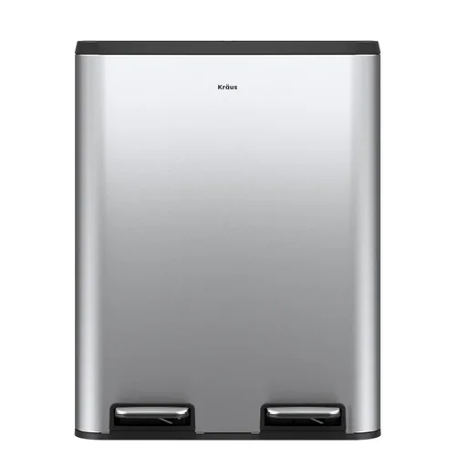 Miniatura 24 de Kraus GarbagePro Bote de basura rectangular de 13 galones manos libres con sensor de movimiento operado por batería en acabado negro mate con tapa