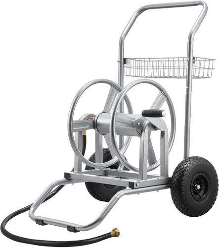 Miniatura 12 de VEVOR Carro de carrete de manguera, soporta hasta 175 pies de manguera de 5/8 pulgadas (manguera no incluida), carrito de manguera de agua