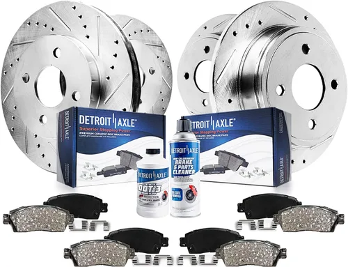 Miniatura 27 de Detroit Axle - Kit de freno trasero para Ford Fusion Lincoln MKZ Zephyr Mazda 6 Mercury Milan, repuesto de pastillas de freno de cerámica