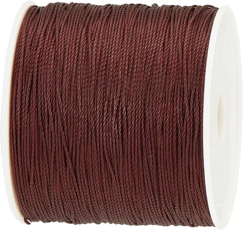 Miniatura 14 de PH PandaHall - Hilo encerado de poliéster negro de 0,5 mm, 106 metros de cuerda encerada redonda para bisutería, collar, pulsera, fabricación