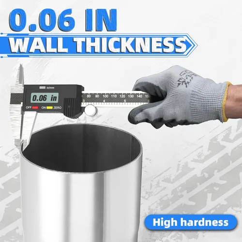 Miniatura 6 de Tubo de Escape de 2.5" DE (Diámetro Exterior) de 45 Grados, Tubo de Escape de 45 Grados Hecho de Acero Inoxidable para Automóvil DIY Tubo de Escape