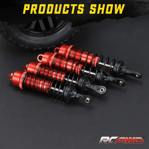 Miniatura 7 de Rcawd Piezas de actualización de amortiguadores RC para camión 1/10 Arrma Senton 4X4 Granite 4X4 Vorteks 4X4 Arrma Bigrock 4X4 Typhon 4X4 RC, 4 Rojo