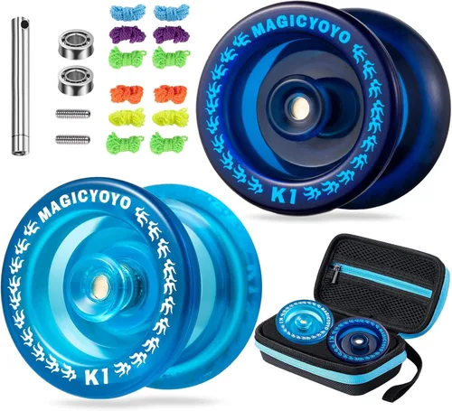 Miniatura 13 de Magicyoyo - YoYo K1-Plus con bolsa Yoyo + 3 cuerdas y guante Yo-Yo de regalo, K1 Responsive nueva versión, Azul