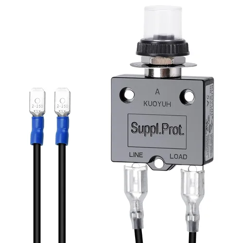 Miniatura 8 de Interruptor de botón pulsador de 3 amperios, probador de fusibles briidea Restablecimiento manual 32V, protección de bajo voltaje