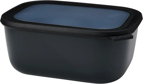 Miniatura 6 de Mepal Cirqula - Recipiente circular rectangular para almacenar y servir alimentos con tapas transparentes, perfecto para preparación de alimentos