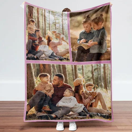 Miniatura 11 de Manta personalizada con fotos, manta de fotos personalizada, mantas personalizadas para parejas, regalos para cumpleaños, Navidad, aniversario, 7