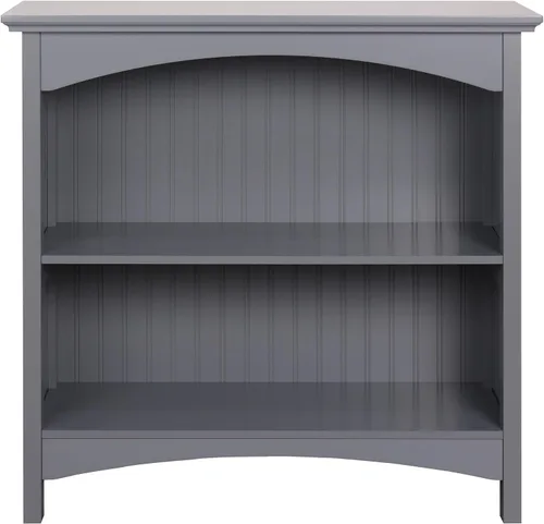 Miniatura 5 de eHemco Estantería de 2 niveles con 2 soportes arqueados, 29 pulgadas, gris