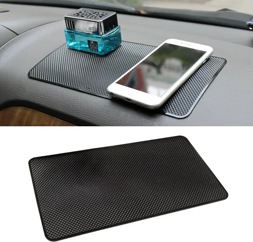 Miniatura 10 de Alfombrilla antideslizante de goma para salpicadero de coche, 27 x 15 cm Universal adhesiva antideslizante mágica para salpicadero de coche
