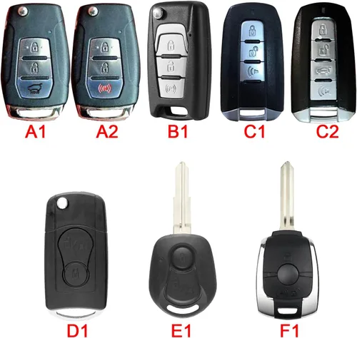Miniatura 3 de Para SsangYong Rexton Korando Actyon Rodius Silicona Remote Key Case Car Key Shell Cases (negro)
