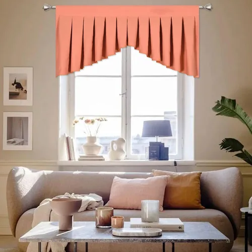 Miniatura 34 de Cenefas para Sala de Estar Amarillo Brillante Opacas con Bolsillo para Barra Cenefas para Ventanas, Paquete de 1 (Amarillo Brillante 39" An x 20" L)