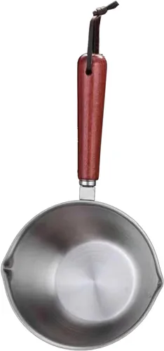 Miniatura 9 de Ollas de leche, ollas de sopa de acero inoxidable 304, calentador de mantequilla, 6.8 fl oz, mini ollas de aceite, cacerola pequeña con boquillas