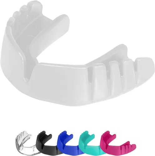 Miniatura 8 de OPRO Protector bucal a presión de ajuste instantáneo (transparente) para adultos para artes marciales mixtas y deportes de impacto, protector bucal