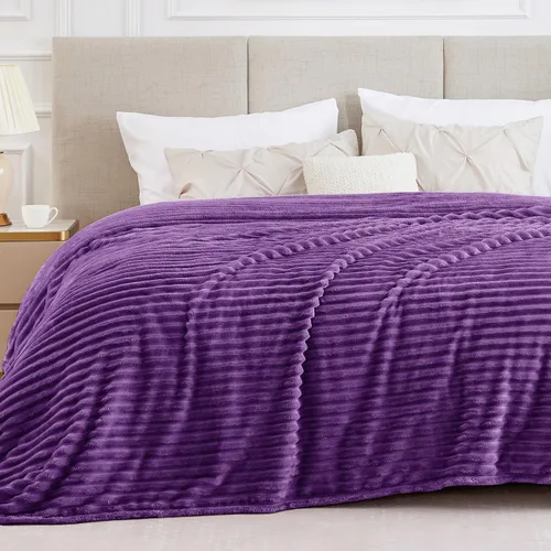 Miniatura 53 de BEDELITE Manta de forro polar para sofá, 10.58 oz/m², suave y cálida, manta acuática esponjosa, manta decorativa y de regalo para mujeres, hombres