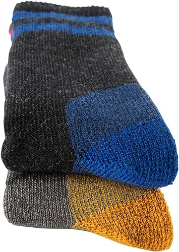Miniatura 8 de Cerebro Calcetines de lana merino para hombre, calcetines acolchados a media pantorrilla que absorben la humedad, calcetines de senderismo