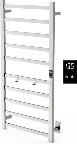 Miniatura 8 de Topdattion Calentador de toallas eléctrico Súper delgado Con temporizador y ajustes de temperatura de múltiples niveles Cableado directo