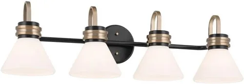 Miniatura 23 de Kichler Farum 55153CH - Aplique de pared de 1 luz de 7.25 pulgadas con cristal ópalo en cromo, para chimenea, cocina, dormitorio, pasillo o tocador