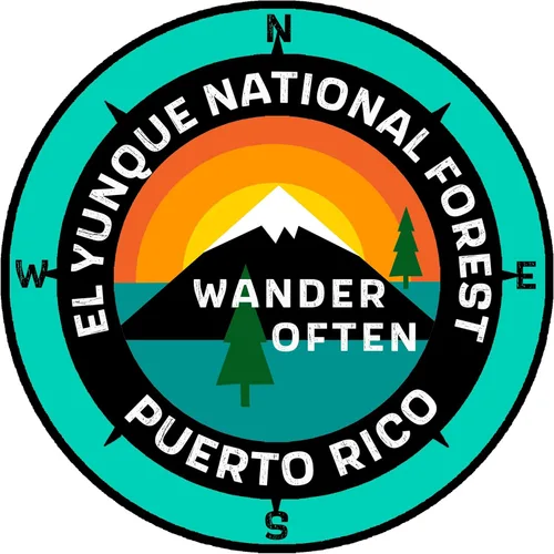 Miniatura 6 de El Yunque National Forest Puerto Rico – Wander Often – 3.5 pulgadas Ventana Coche Camión Adhesivo Adhesivo Vacaciones Recuerdo Viaje Aventura Azul
