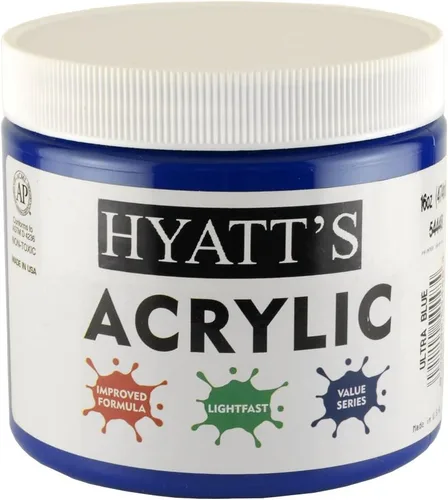 Miniatura 114 de Hyatt's Alizarine - Pintura acrílica carmesí Tubo de pintura acrílica de 2.5 fl oz de grado artístico Secado rápido y pintura no tóxica