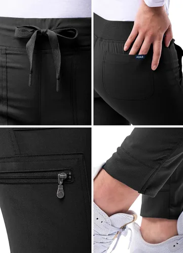 Miniatura 4 de Adar Pro Scrubs para mujeres - Pantalones de uniforme médico tipo jogger de yoga supremos