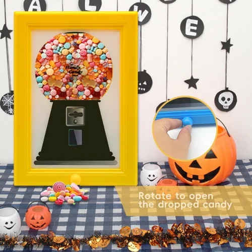 Miniatura 2 de Dispensador de caramelos con marco colgante, máquina de chicles en un marco, distribución rápida y práctica de caramelos, nueces, golosinas