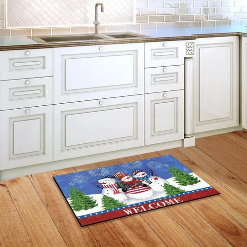 Miniatura 3 de Briarwood Lane Felpudo de invierno con muñecos de nieve estadounidens