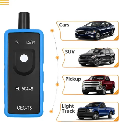 Miniatura 8 de AICEL TPMS Herramienta de reaprendizaje para vehículos GM, EL-50448 Herramienta de reinicio de activación del sensor de presión de neumáticos